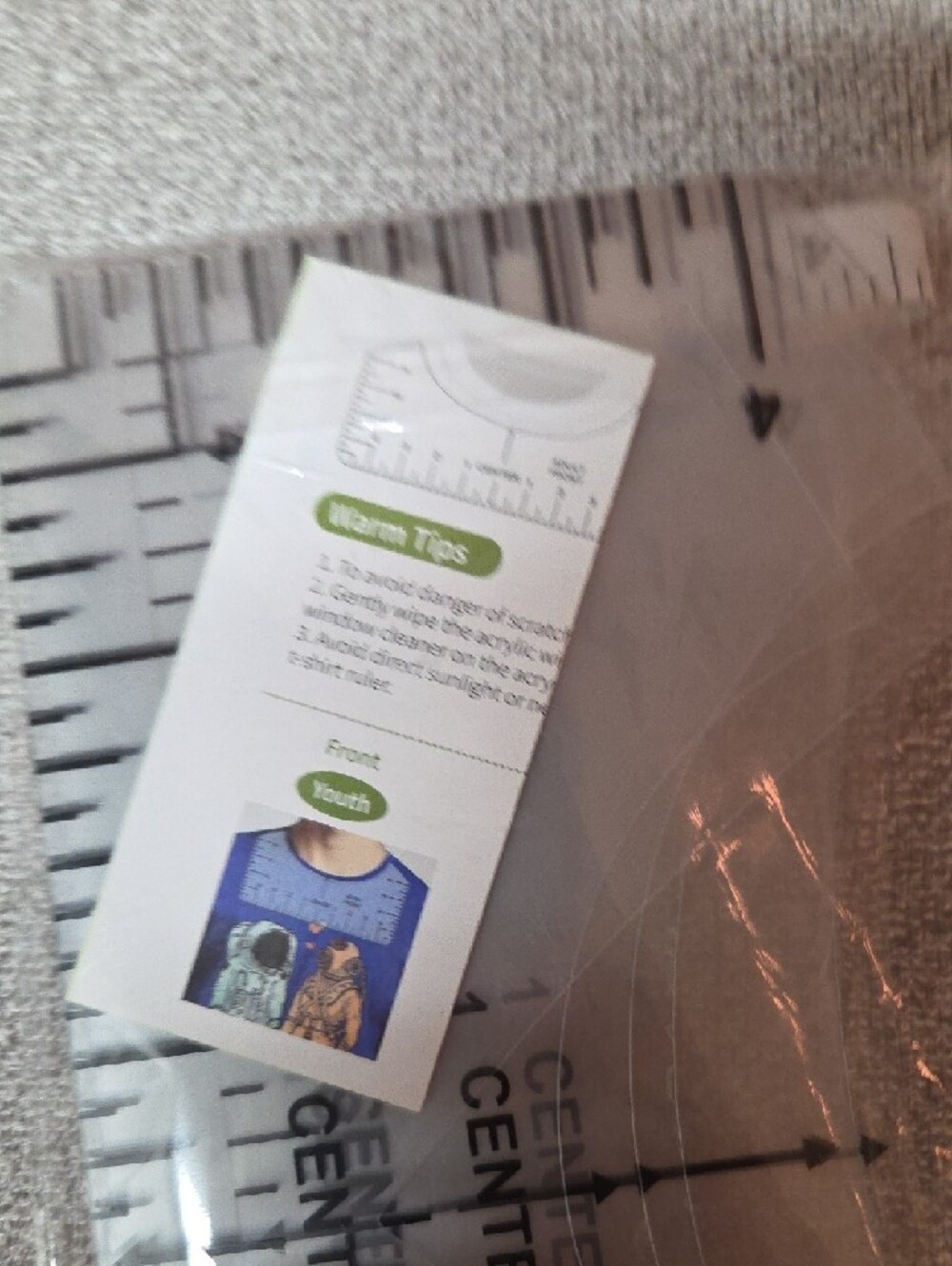 Clear Plastic Ruler Template - Picture 3 of 3